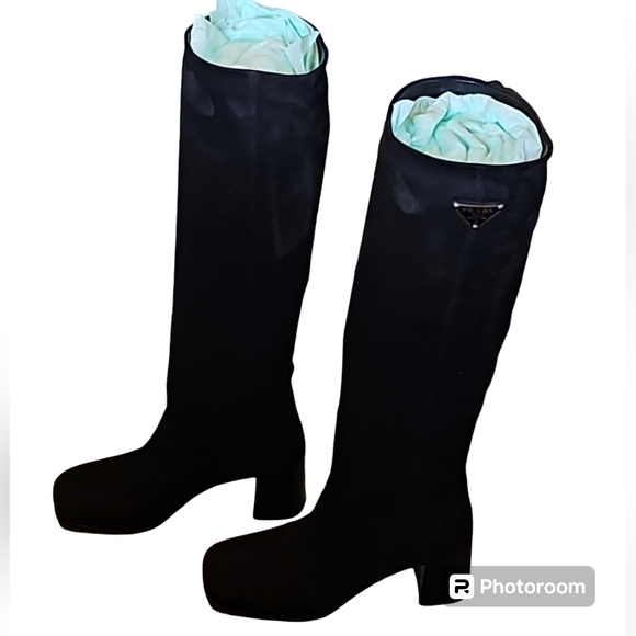 Prada Calzature Donna Camoscio knee high boots - Picture 5 of 12